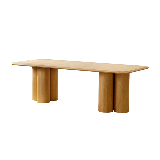 Tavolo da pranzo quadrato in legno minimalista per 4 persone