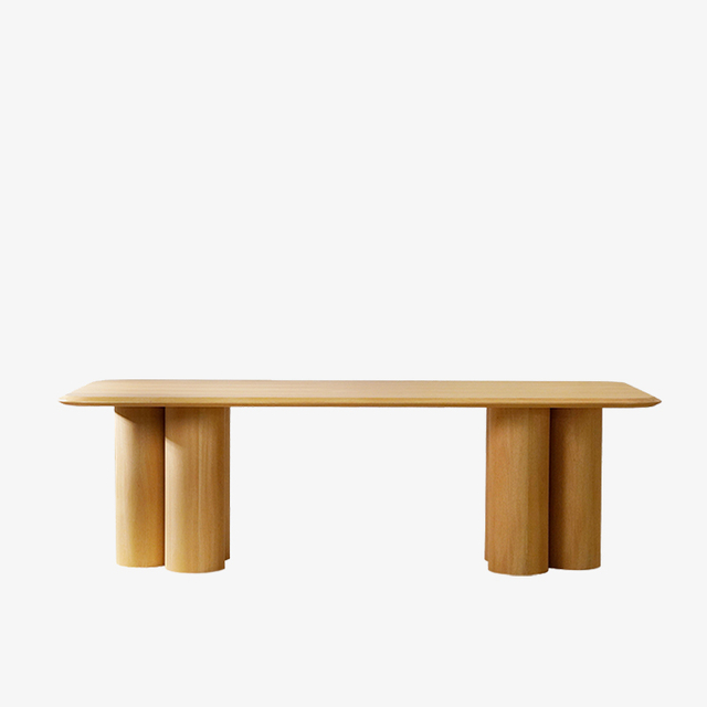 Tavolo da pranzo quadrato in legno minimalista per 4 persone