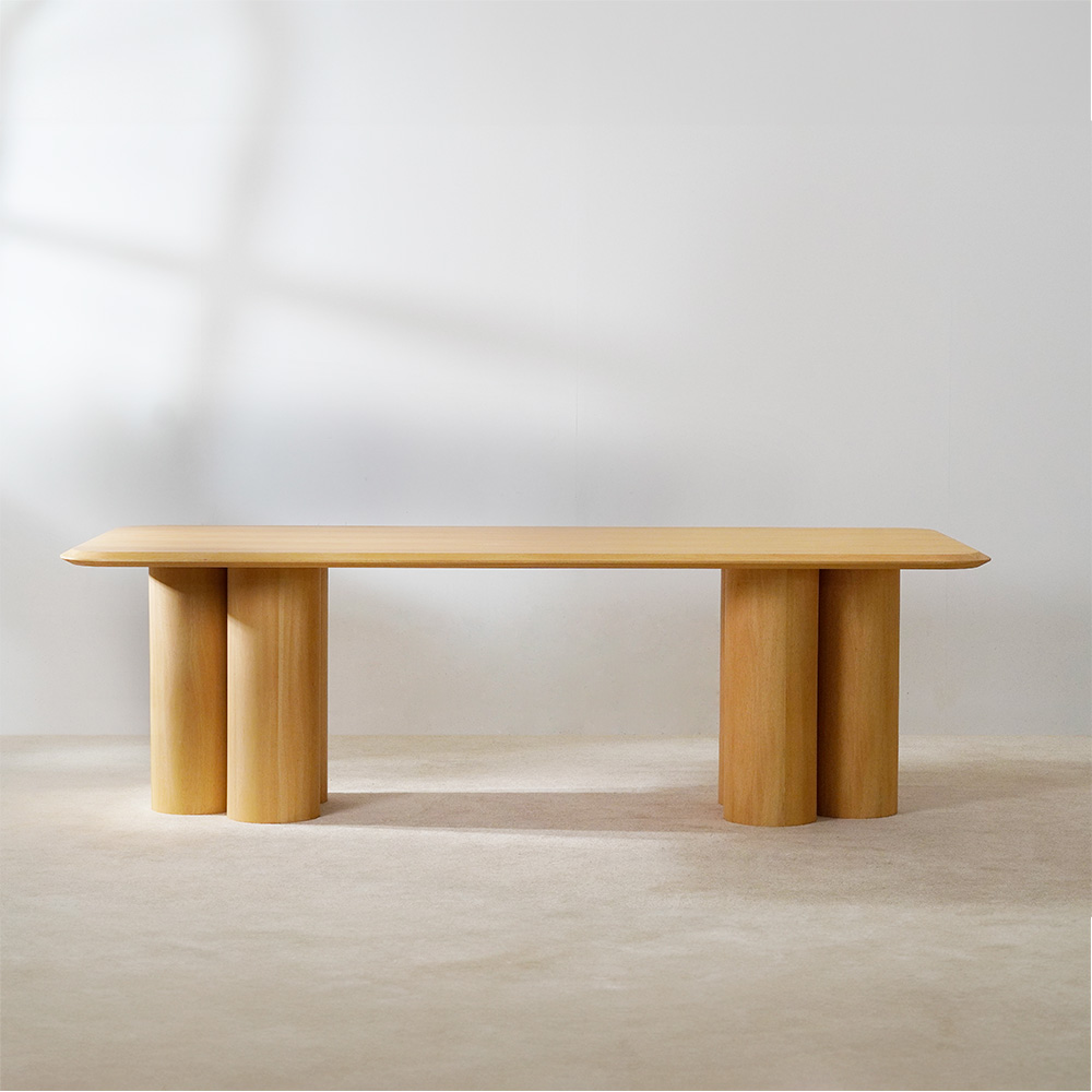 Tavolo da pranzo quadrato in legno minimalista per 4 persone