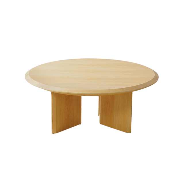 Tavolino minimalista in legno massello per set di mobili da soggiorno