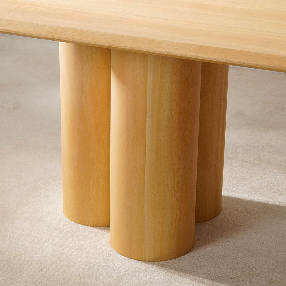 Tavolo da pranzo quadrato in legno minimalista per 4 persone