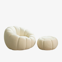 Poltrona girevole per divano pigro Pumpkin Sedia carina Nordic Cloud