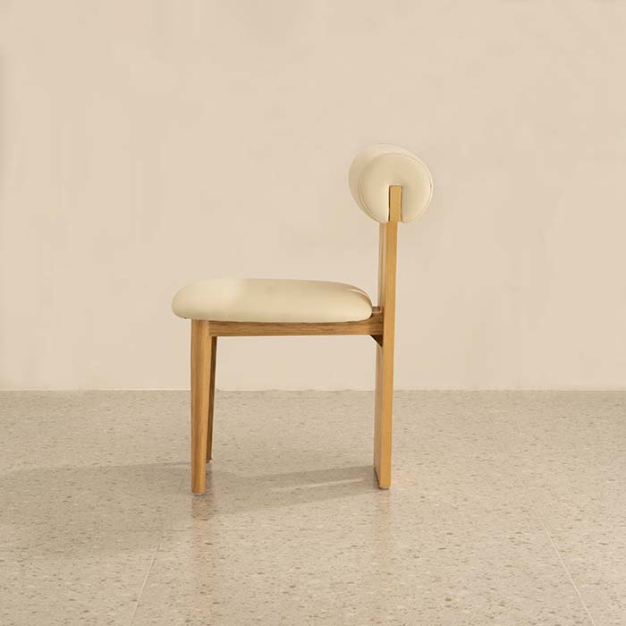 Poltrona lounge minimalista in pelle ippopotamo