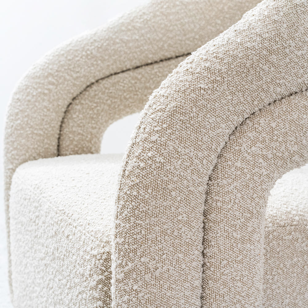 Poltrona lounge in boucl&eacute; all'ingrosso