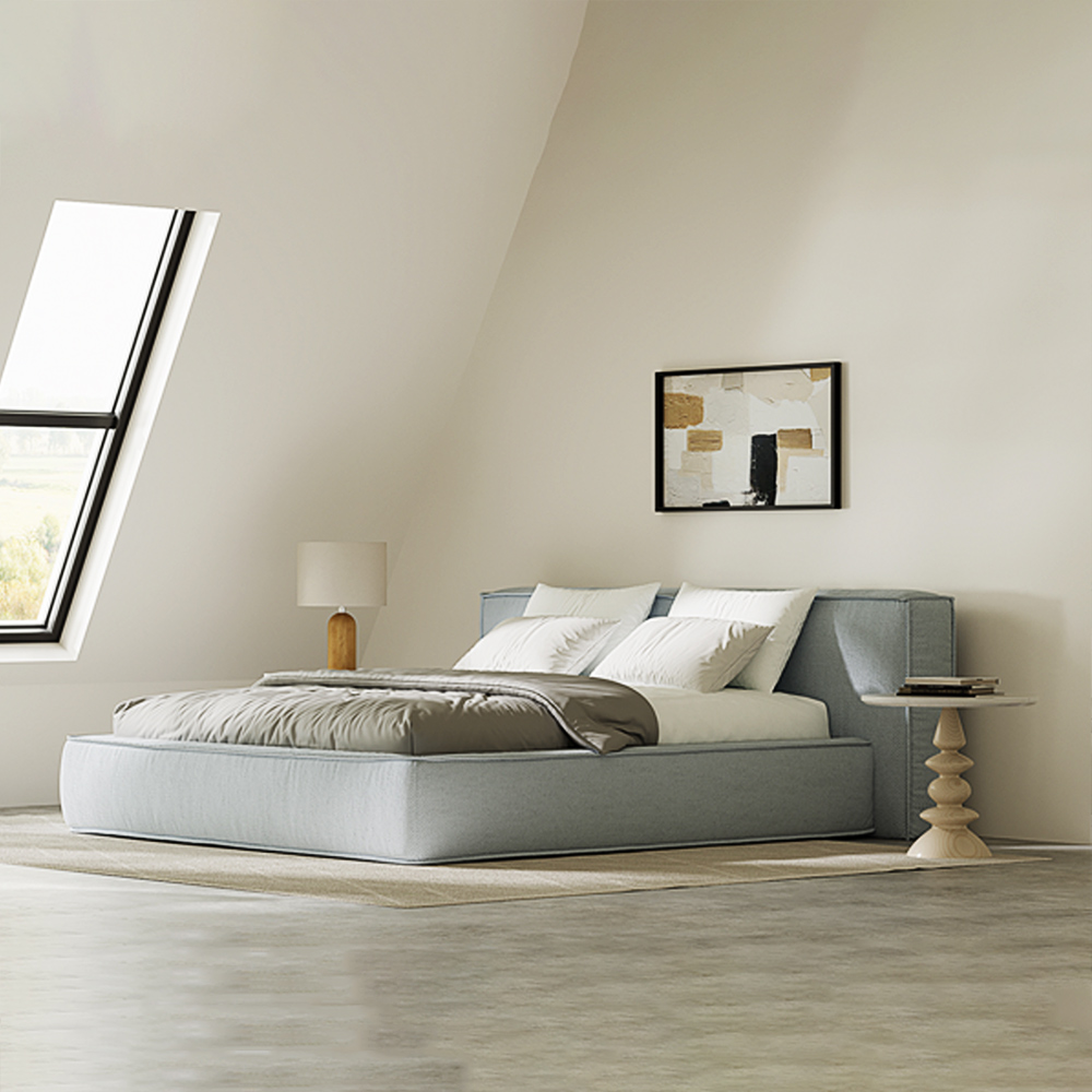Struttura letto king size moderna e minimalista 
