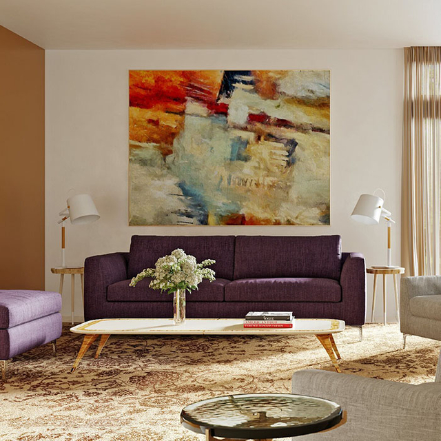 Set da soggiorno in tessuto rosso divano a due posti a 2 posti