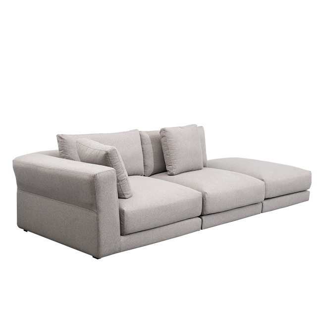 Set di divani in stile italiano Mobili per soggiorno Salotto Set di divani in cotone e lino a 2 posti