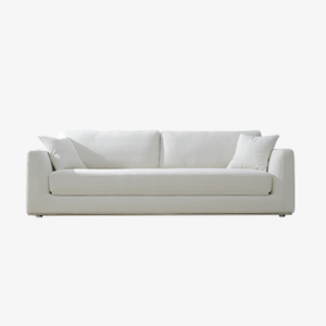 Divano letto moderno imbottito bianco