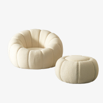 Poltrona girevole per divano pigro Pumpkin Sedia carina Nordic Cloud