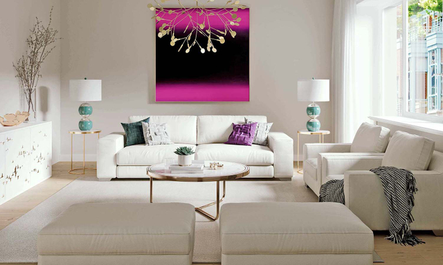 Divano da soggiorno italiano a 3 posti