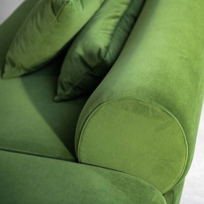 Set di divani modulari per soggiorno moderno dal design in bambù con pouf 