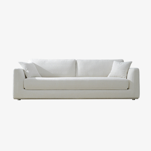 Divano letto moderno imbottito bianco